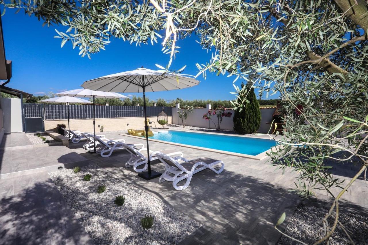 Apartment Nina With Private Pool Nova Vas  Eksteriør bilde